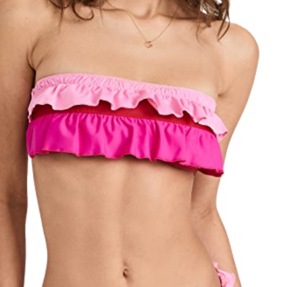 Solid & striped The Kaia Top color block (crimson)